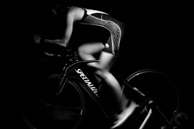 Athlete Bike Black And White Cycle